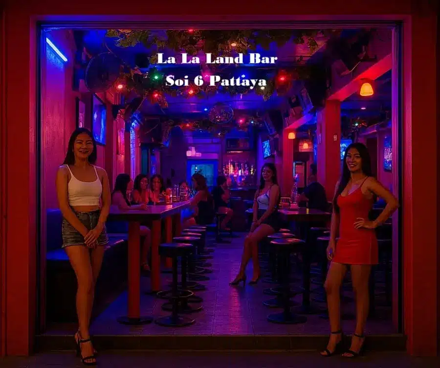 Symbolhaftes Bild der La La Land Bar in Pattaya
